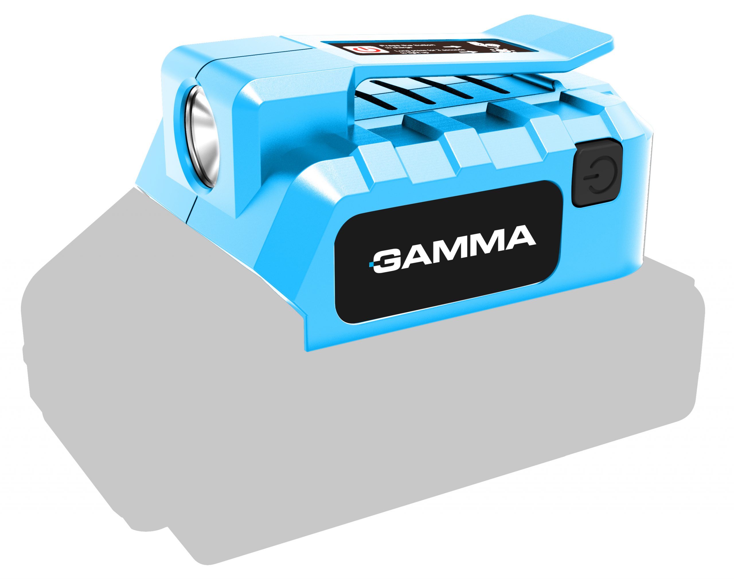 Linterna led y cargador usb a batería (no incluida)