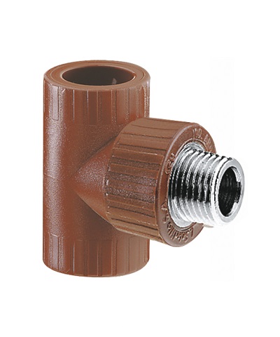 Tee Fusión Rosca Met. Central Macho Hidro3