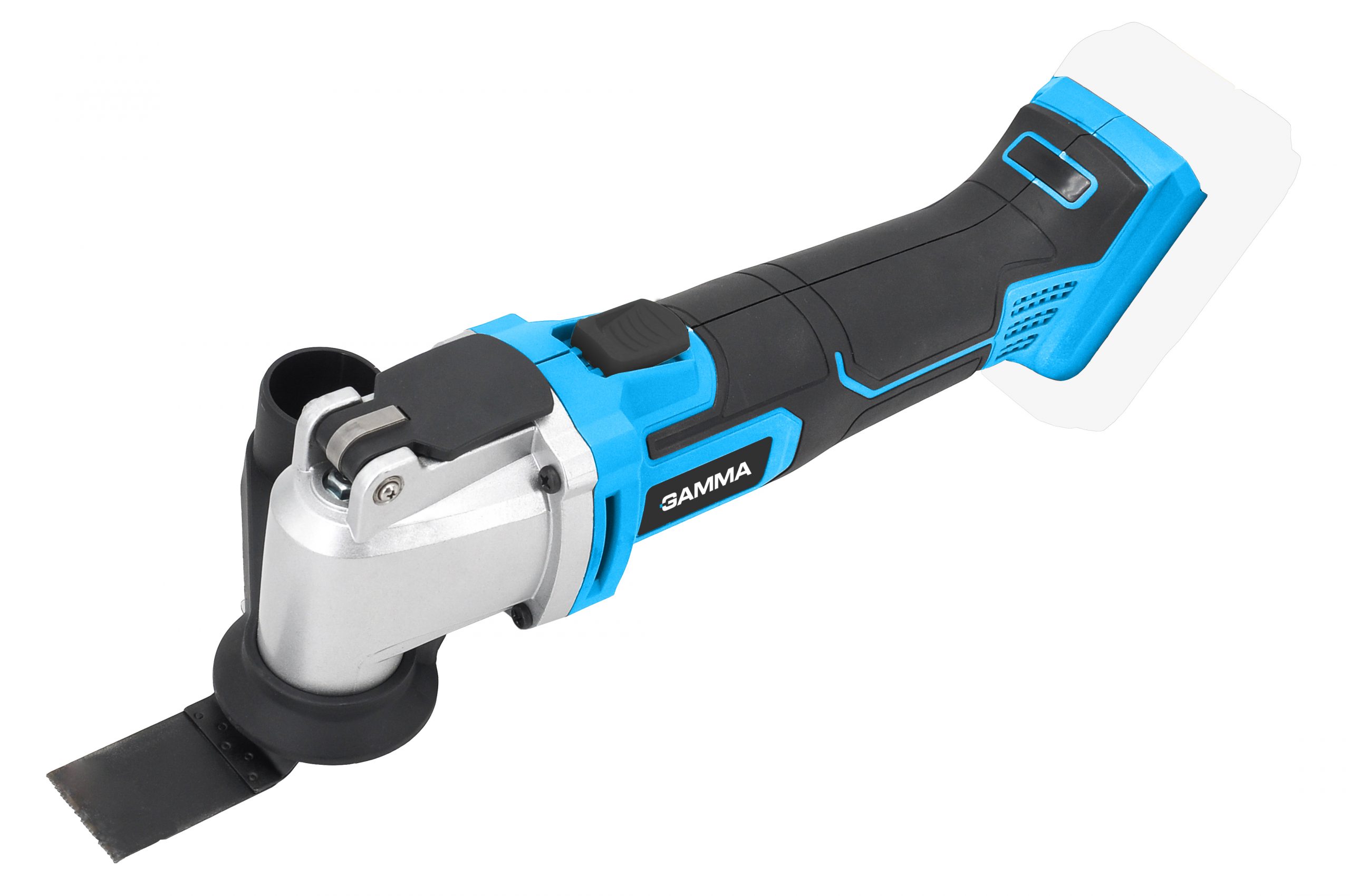 Multitool oscilante con sierra frontal a batería (no incluida)