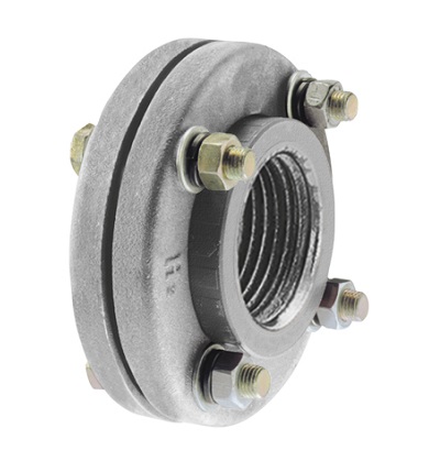 Unión Doble c/Brida Met. - Fusión Rosca Met. Hembra Hidro3