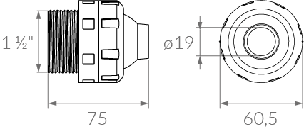 Retorno aro blanco exterior RM 1 1/2″